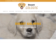 Tablet Screenshot of desertgoldens.com